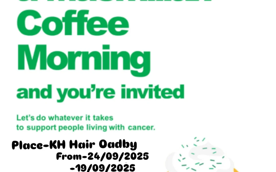 Welcoming our lovely clients to a Macmillan cake week